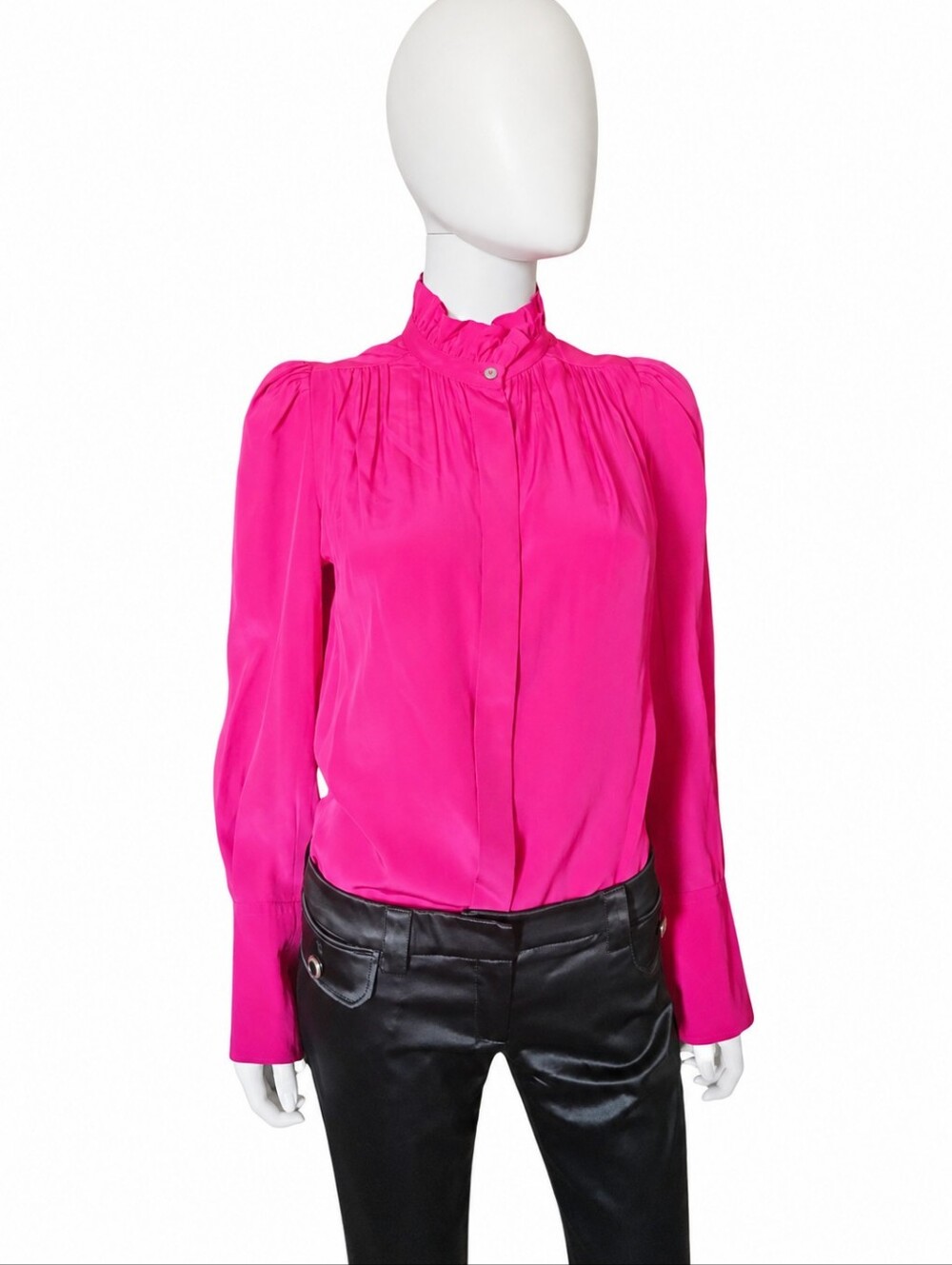 ISABEL MARANT | Silk Button-Down Top Fuchsia FR 38 / US 6 ~ NWT